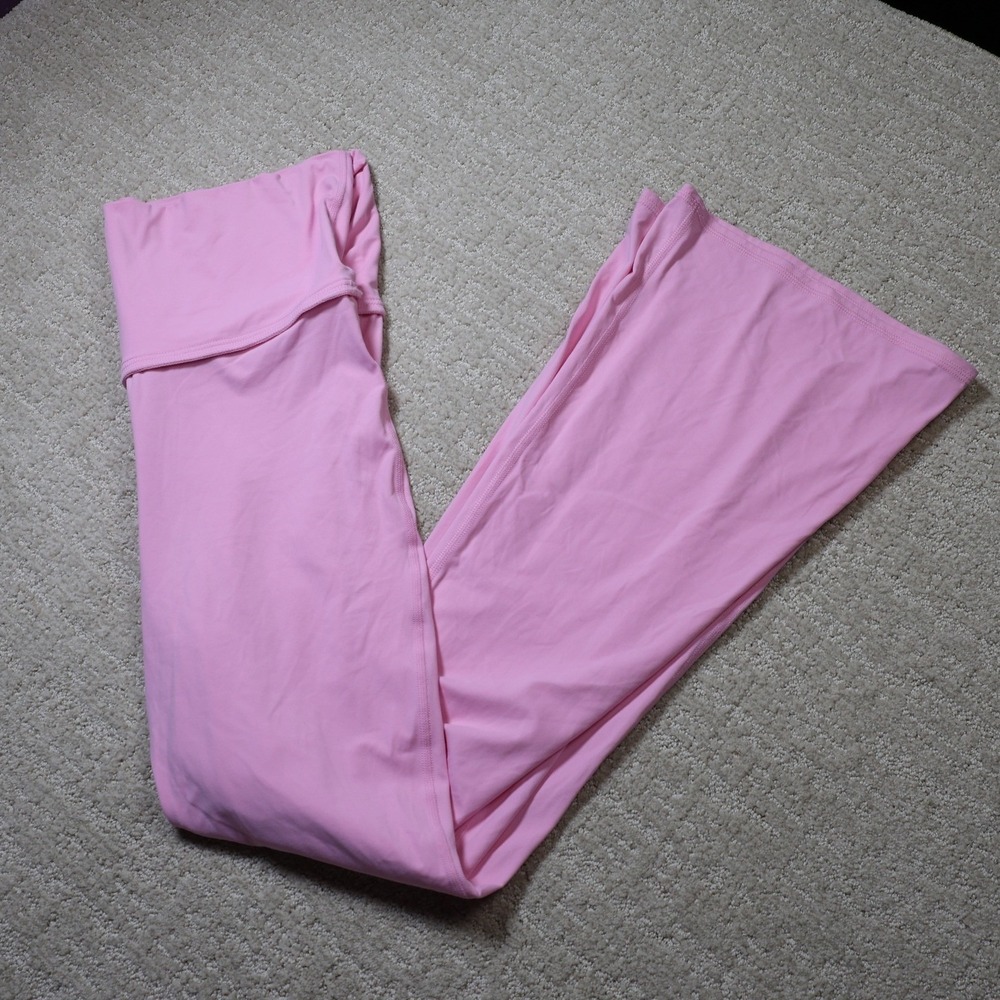 JoyLab Pink Low-Rise Flare Legging Moisture Wicking Yoga Pants Large NWT